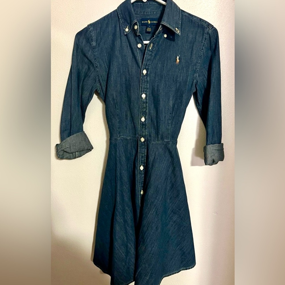 Ralph Lauren Blue Denim Dress